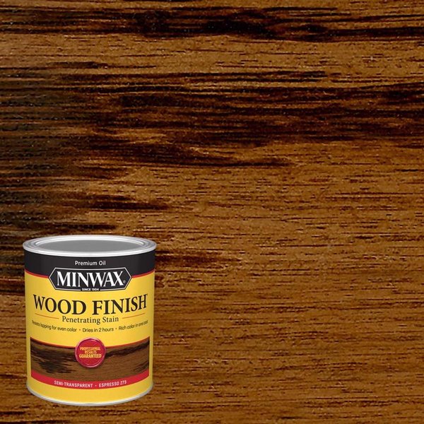 Minwax Wood Finish Semi-Transparent Espresso Oil-Based Penetrating Wood Finish 1 qt 700504444